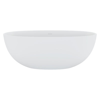 Fienza Sasso Solid Surface Bath 1650mm Matte White - Sydney Home Centre