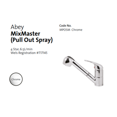 Gareth Ashton MixMaster Pull-Out Spray Sink Mixer Chrome