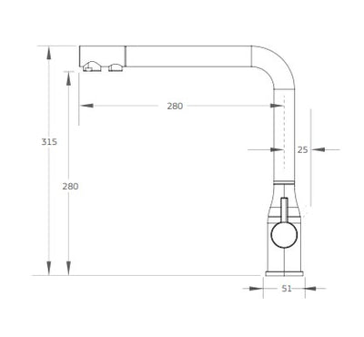 Puretec TRIPLA Elite 3-in-1 Straight Mixer Tap Brushed Gold