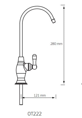 Puretec Elegant Gooseneck Tap Chrome