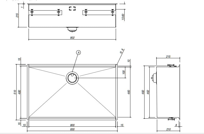 Barazza Flexi Large Bowl Sink with Grids