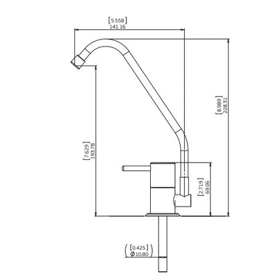 Puretec Long Reach Tap Chrome