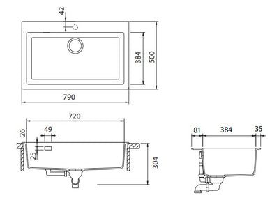 Schock Signus Large Single Bowl Sink Puro