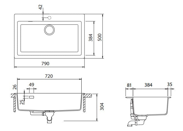 Schock Signus Large Single Bowl Sink Puro