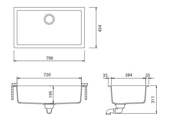 Schock Signus Large Single Bowl Undermount Puro