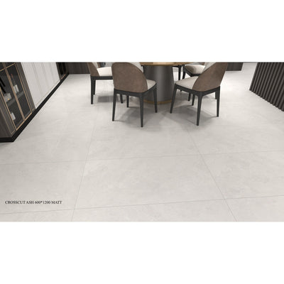 Crosscut Travertine Ash 600x1200 Soft-Polished