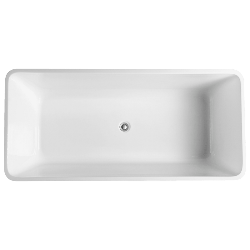 Poseidon Qubist Free Standing 1500mm Gloss White Bathtub - Sydney Home Centre
