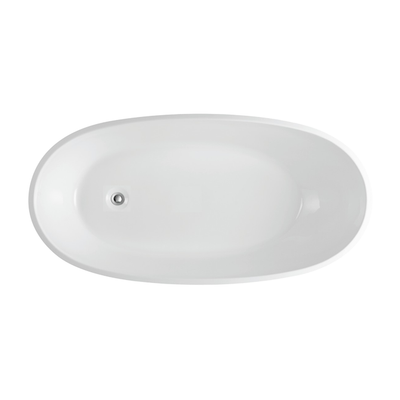 Poseidon Veda Free Standing 1690mm Matte White Bathtub - Sydney Home Centre