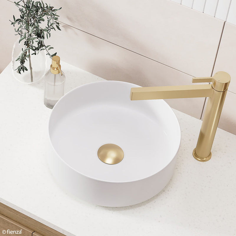 Fienza Universal Pop-Up/ Pull-Out Basin Waste Urban Brass - Sydney Home Centre