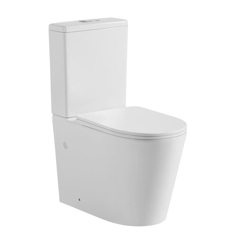 Poseidon Avis Rimless Toilet Suite White - Sydney Home Centre