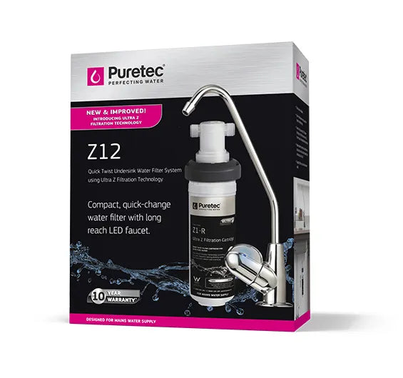 Puretec Quick-Twist Filter System with long reach faucet 5.5 lpm