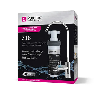 Puretec Quick-Twist Filter System with high loop faucet 5.5 lpm