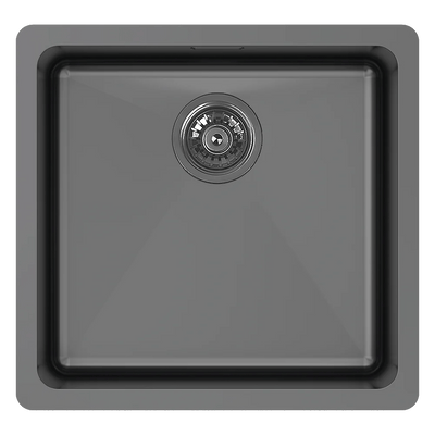 Abey LT120 45 Litre Single Bowl Sink with Overflow Black Pearl - Sydney Home Centre