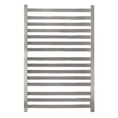 EZY FIT Heated Towel Rail Flat Tube Dual Wired 600mm x 920mm Brushed Nickel - Sydney Home Centre