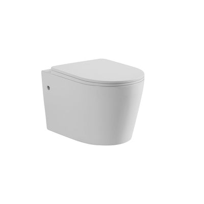 Poseidon Avis Rimless Wall Hung Pan Matte White - Sydney Home Centre