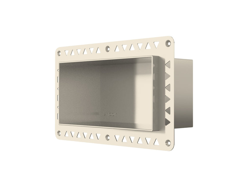 ANOOK Shower Niche 200x100x90mm PVD Brushed Nickel - Sydney Home Centre