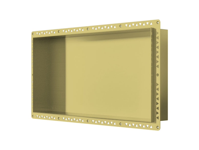 ANOOK Shower Niche 600x300x90mm PVD Brushed Gold - Sydney Home Centre