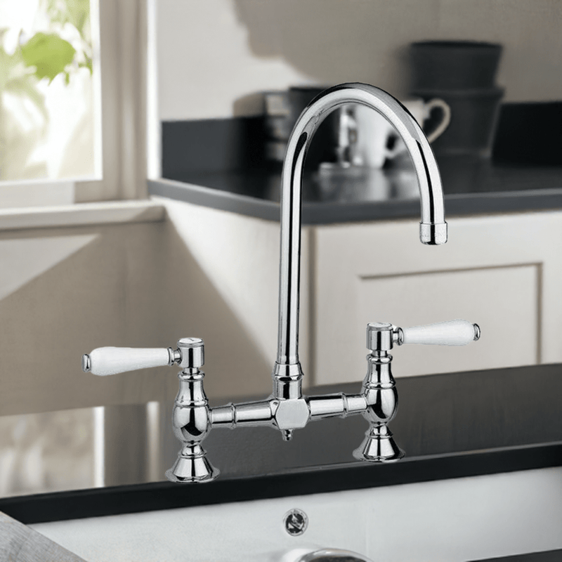 Armando Vicario Provincial Exposed Breach Kitchen Tap Chrome - Sydney Home Centre