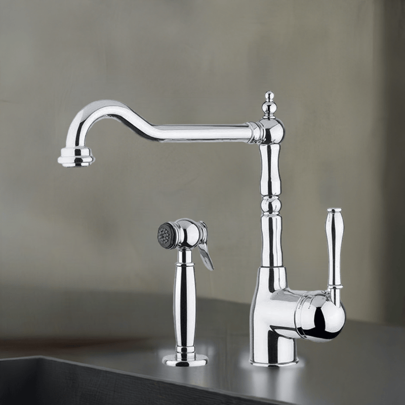 Armando Vicario Provincial Kitchen Mixer With Side Spray Chrome - Sydney Home Centre