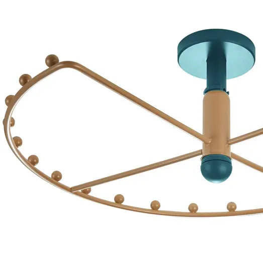 Higold B Series Rotating Clothes Rack Holds 20 Hangers Fits 900mm Corner Cabinet Teal with Satin Champagne - Sydney Home Centre