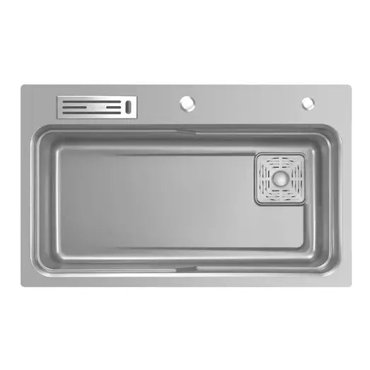 Higold Belle Luxe 2.0 Single Bowl Workstation Kitchen Sink Dual Step Nano Coated Stainless Steel Panel Anti-Scratch 800mm PVD Grey - Sydney Home Centre