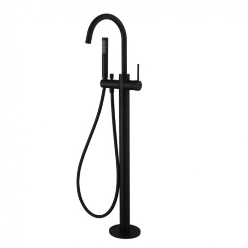 MN Star Freestanding Bath Mixer With Hand Shower Matte Black