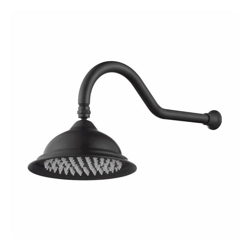 MN Bordeaux Shower Arm With Shower Head Matte Black