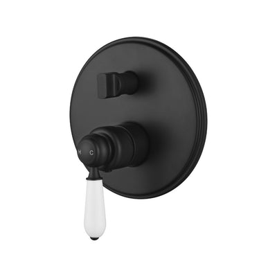 MN Bordeaux Shower Diverter Matte Black