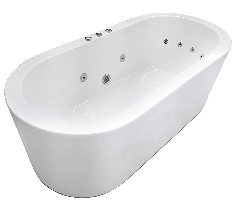 Broadway Bathroom Redondo 1700mm Spa With Hot Pump 12 Jets White - Sydney Home Centre