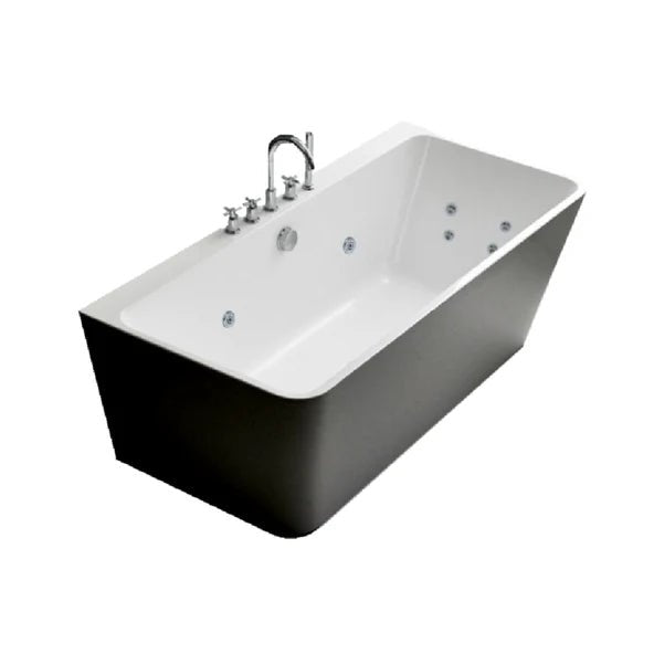 Broadway Bathroom FS37 1700mm Spa With Electronic Touch Pad 10 Jets Black - Sydney Home Centre