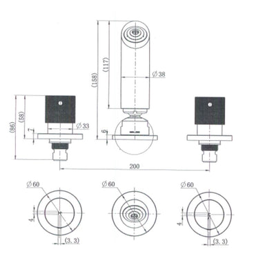 MN Cadence 1/4 Turn Shower Set Brushed Nickel