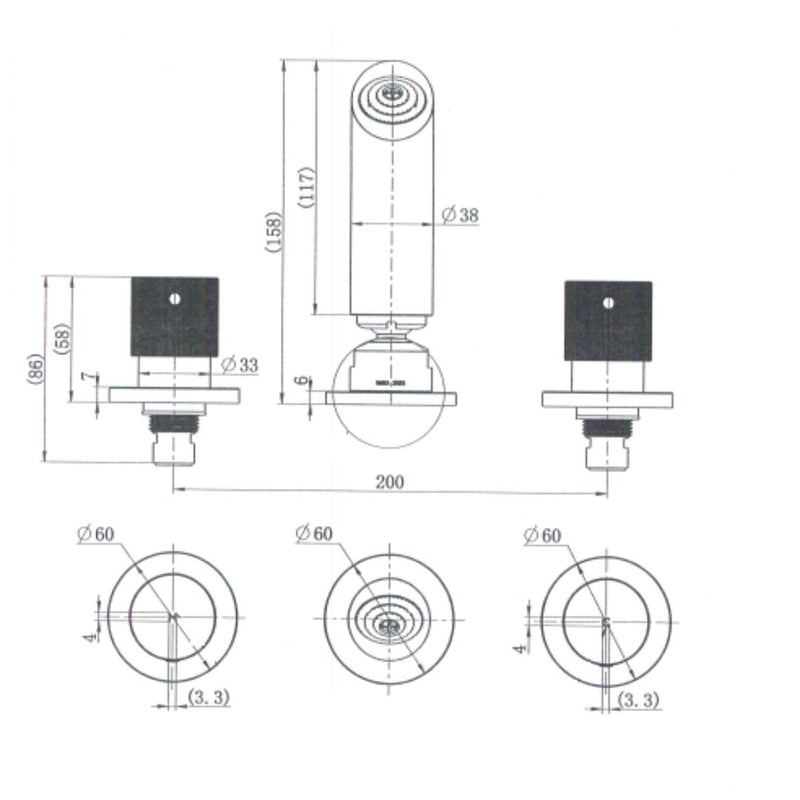 MN Cadence 1/4 Turn Shower Set Brushed Nickel