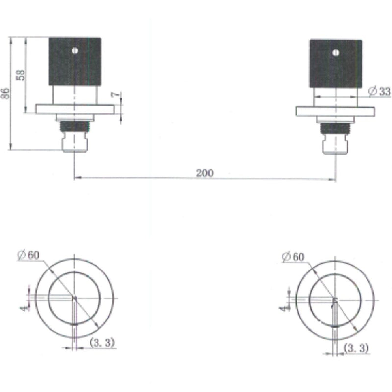 MN Cadence 1/4 Turn Wall Top Assemblies Chrome