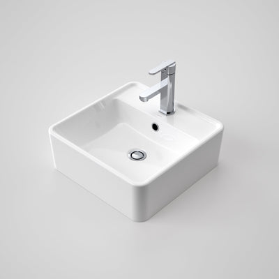 Caroma Carboni II Above Counter Basin 1 Tap Hole White - Sydney Home Centre