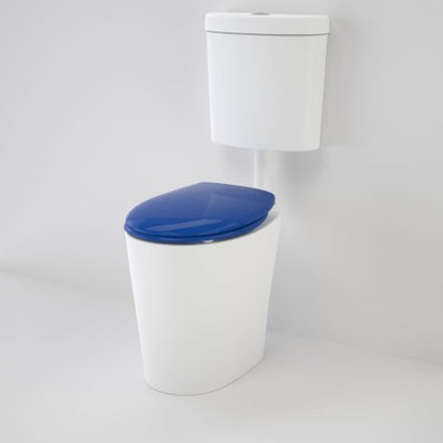 Caroma Care 610 Cleanflush Connector P Trap Suite with Caravelle Double Flap Seat Sorrento Blue - Sydney Home Centre