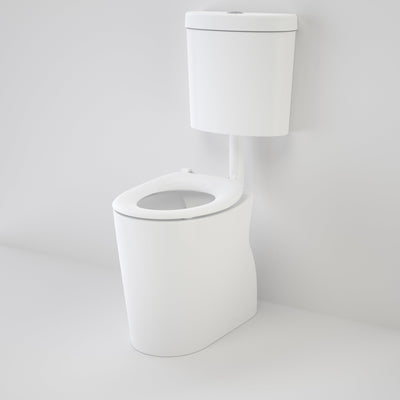 Caroma Care 610 Cleanflush Connector P Trap Suite with Caravelle Single Flap Seat White - Sydney Home Centre