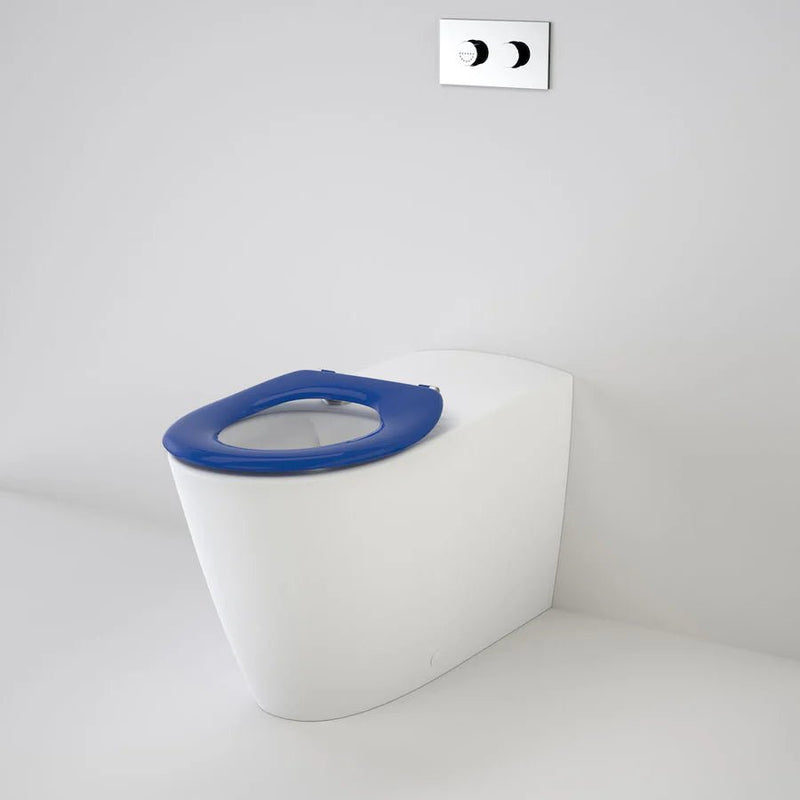 Caroma Care 800 Cleanflush® Wall Faced Invisi Series II® Toilet Suite Caravelle Care Single Flap Seat Sorrento Blue with GermGard® - Sydney Home Centre