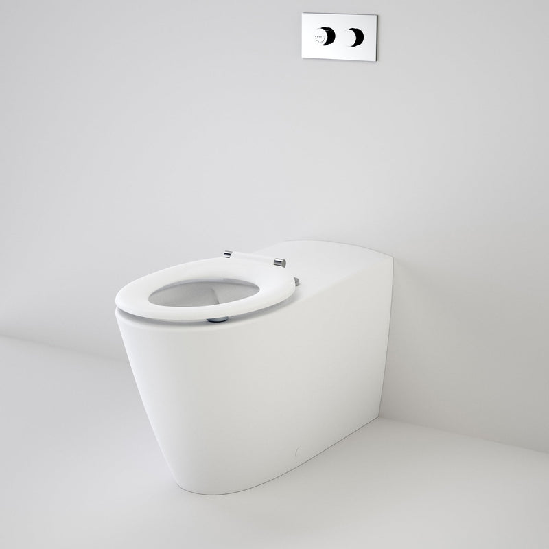 Caroma Care 800 Cleanflush® Wall Faced Invisi Series II® Toilet Suite Caravelle Care Single Flap Seat White with GermGard® - Sydney Home Centre