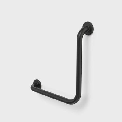 Caroma Care Support Grab Rail 90 Degree Angled 450mm x 450mm - Matte Black - Sydney Home Centre