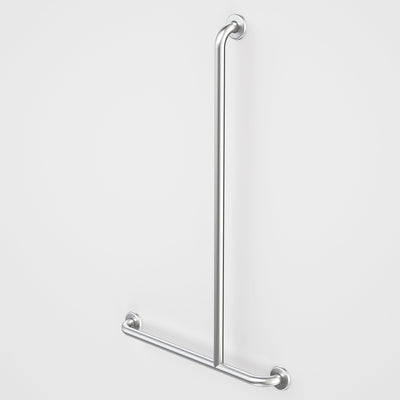 Caroma Care Support T - Bar Grab Rail - Right Hand Side - 1100mm x 700mm - Stainless Steel - Sydney Home Centre