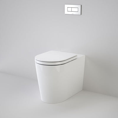 Caroma Liano Cleanflush® Invisi Series II® Easy Height Wall Faced Suite with Liano Double Flap Seat White with GermGard® - Sydney Home Centre