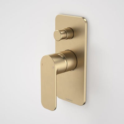 Caroma Luna Bath/Shower Mixer with Diverter Brushed Brass - Sydney Home Centre