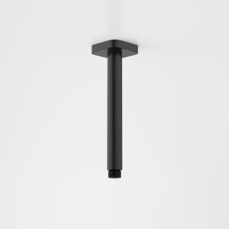 Caroma Luna Straight Arm Square Flange 210mm Black - Sydney Home Centre