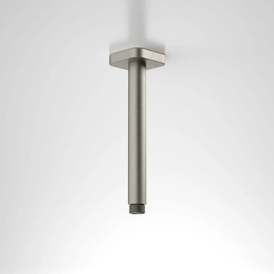 Caroma Luna Straight Arm Square Flange 210mm Brushed Nickel - Sydney Home Centre