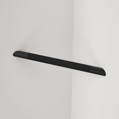 Caroma Opal Support Corner Shower Rail Matte Black - Sydney Home Centre