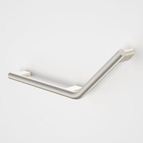 Caroma Opal Support Rail 135 Degree Left Hand Angled - Brushed Nickel - Sydney Home Centre