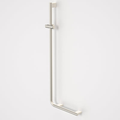 Caroma Opal Support Shower Rail 90 Degree Angled Brushed Nickel - Sydney Home Centre