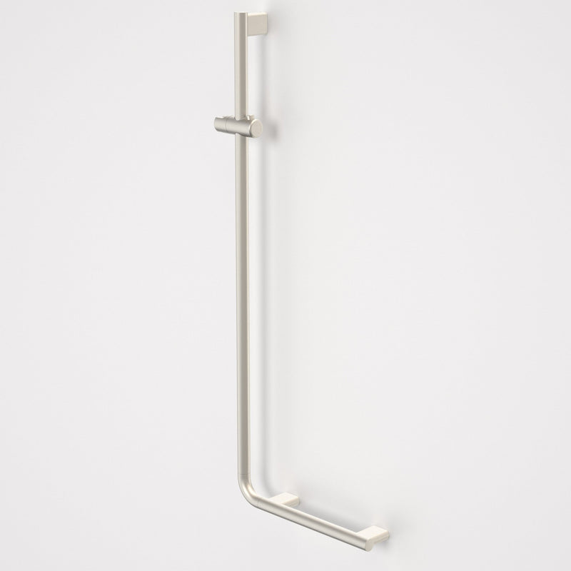 Caroma Opal Support Shower Rail 90 Degree Angled Brushed Nickel - Sydney Home Centre