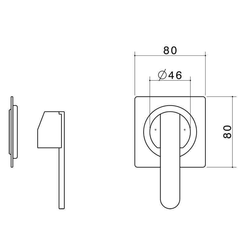 CAROMA SARACOM BATH SHOWER MIXER TRIM KIT - Sydney Home Centre