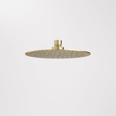 Caroma Urbane II 200mm Round Rain Shower Brushed Brass 4Star - Sydney Home Centre